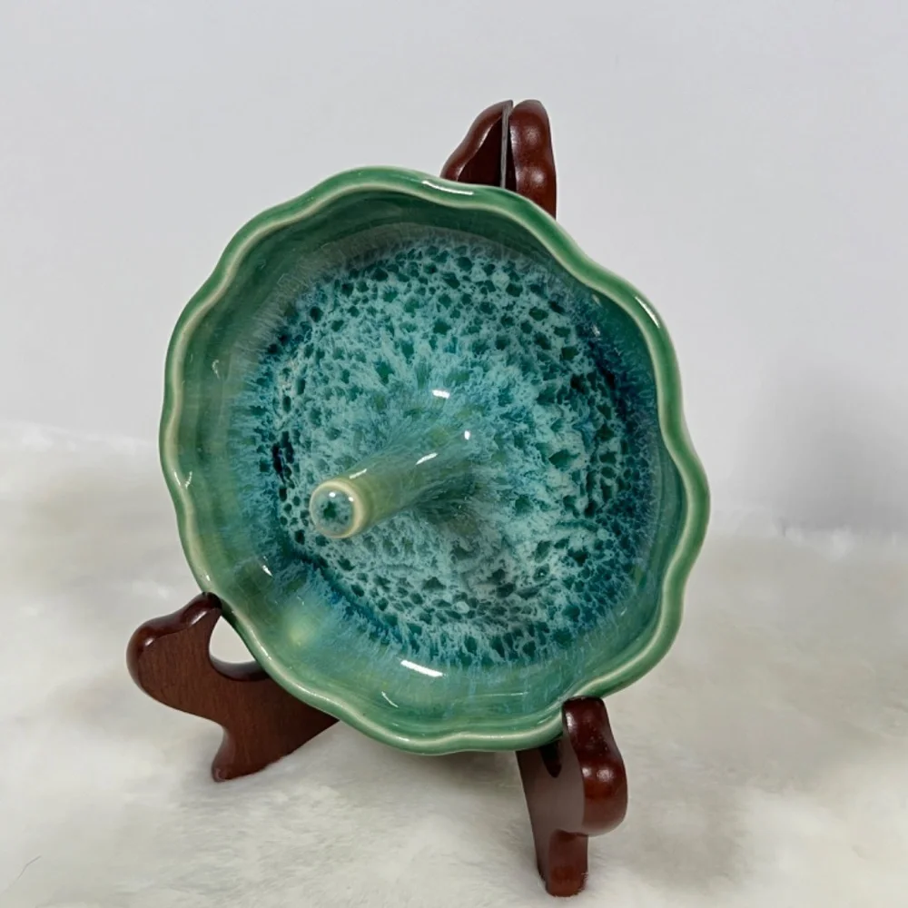 NEW Handmade Ring Trinket Dish Blue Green Locally Handcrafted Pottery NC